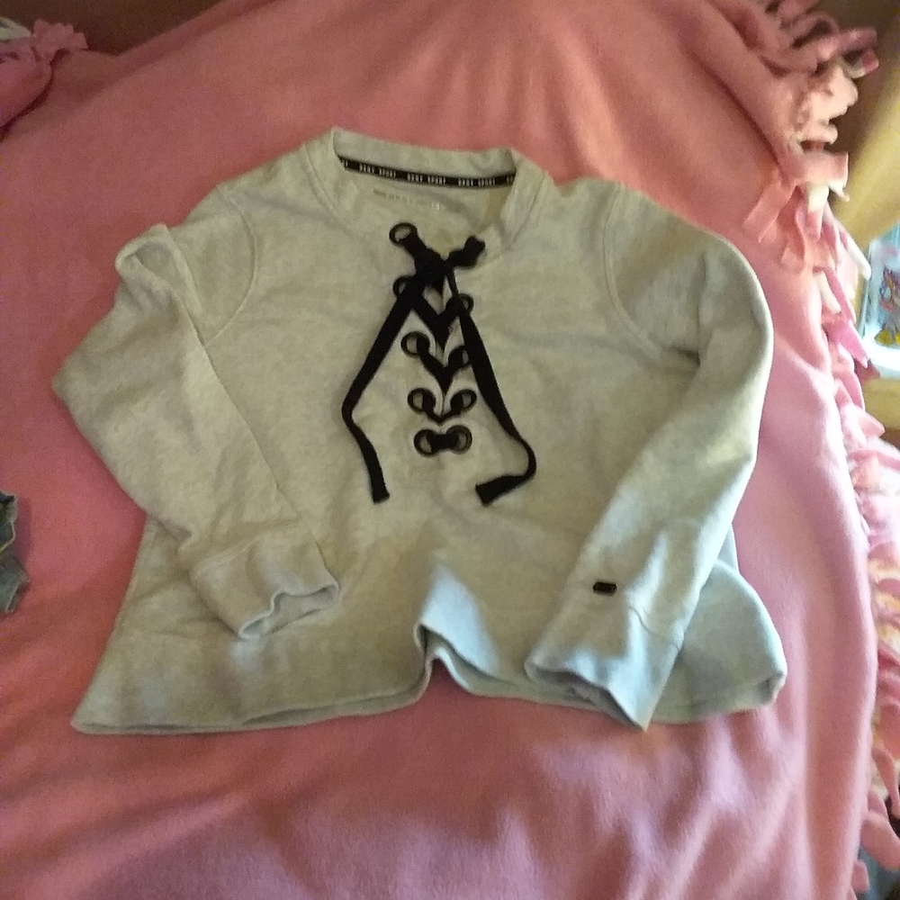 DKNY Sport lace up sweatshirt size medium